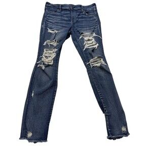 Women's Crop Jeggings American Eagle Dream Jean size 16 Long